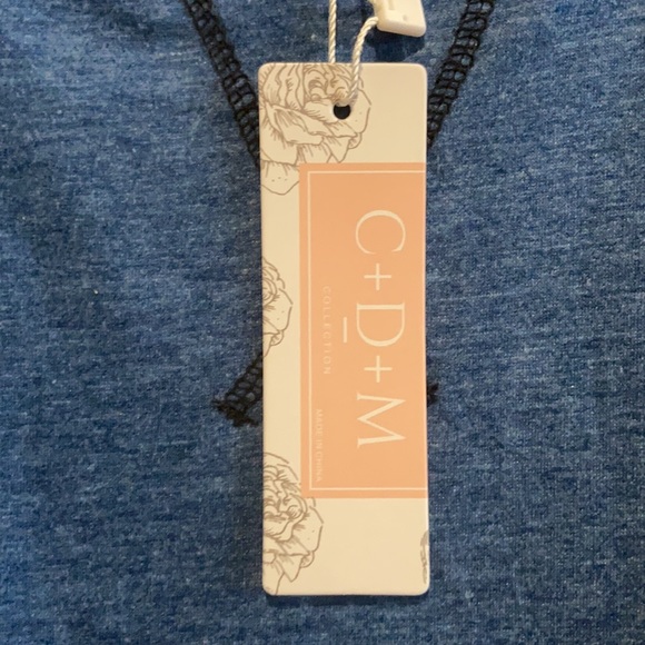 NWT  Women's Color Block Round Neck Tops Casual Short Sleeve Stripe Shirt - Picture 5 of 8